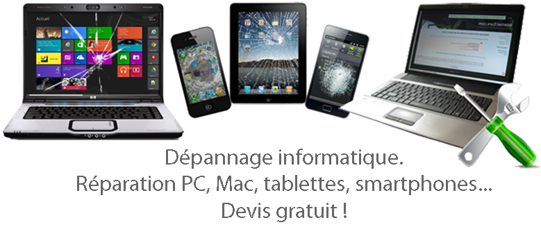 Réparation PC, Mac, Tablette, Smartphone